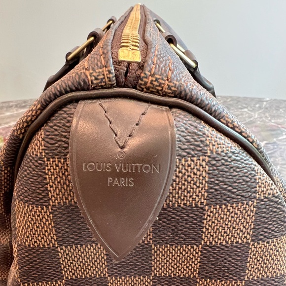 LOUIS VUITTON DAMIER EBENE SPEEDY 35 - Picture 6 of 16